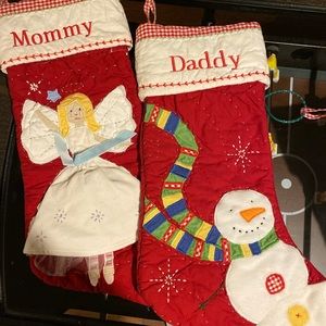 Pottery Barn kids Christmas stockings